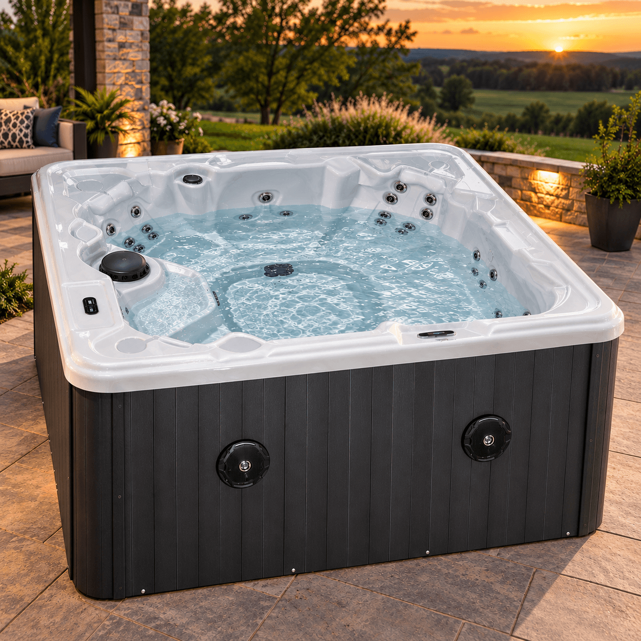 Patriot hot tub by USA Spas